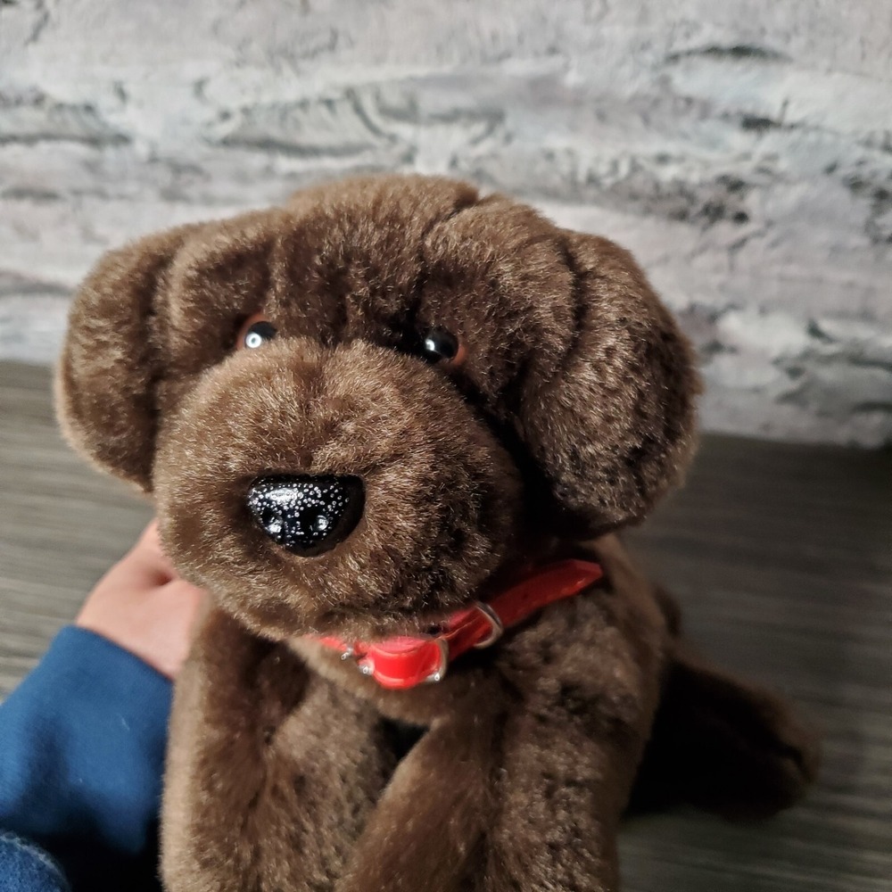 Aurora World ECO Friendly Chocolate Lab Labrador 12" Puppy Dog Plush Brown Soft